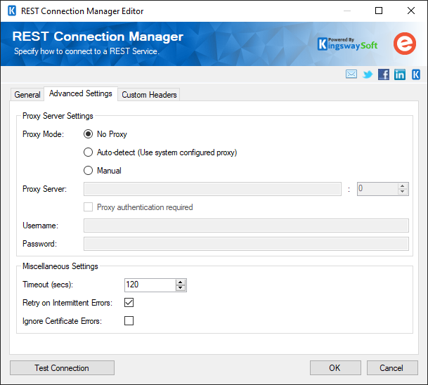 REST Connection Manager - Advanced